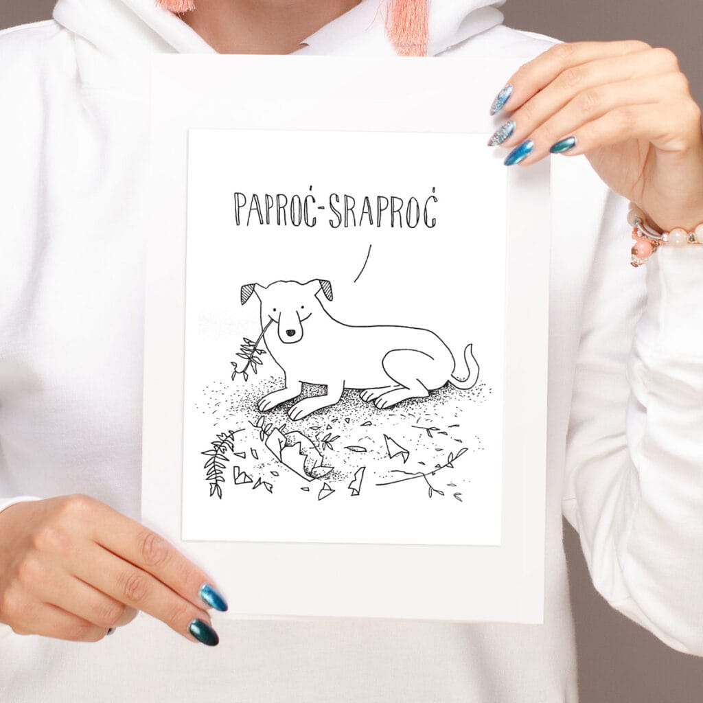 Grafika "Paproć"