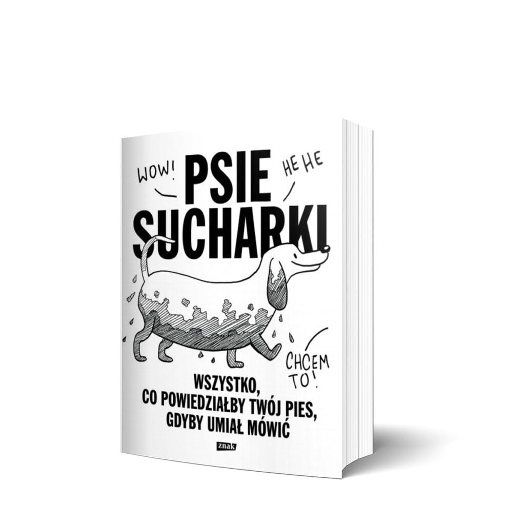 Książka Psie Sucharki 1 z podpisem i rysunkiem