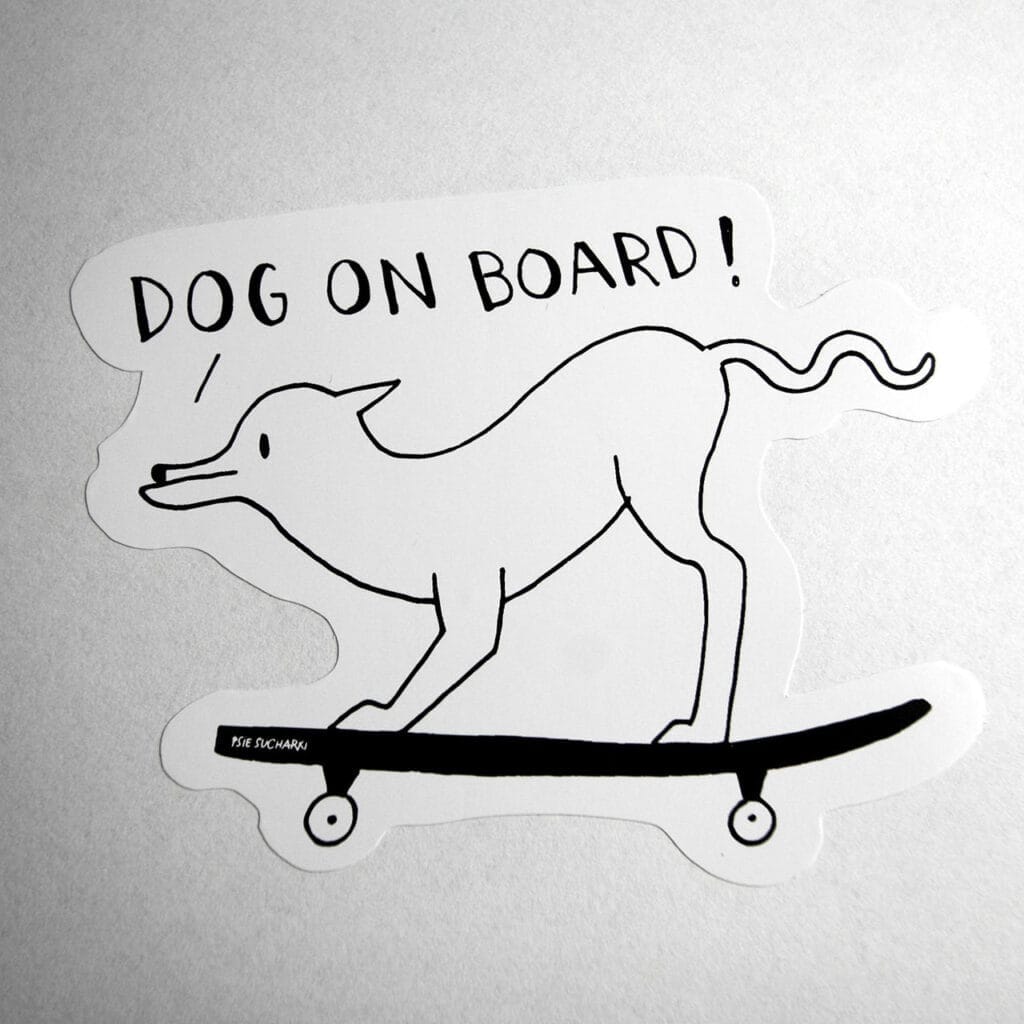 Naklejka "Dog on board"
