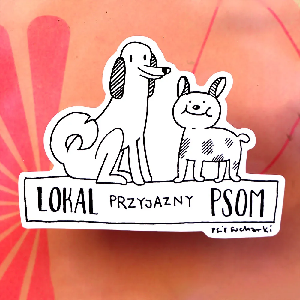 Naklejka "Lokal przyjazny psom"