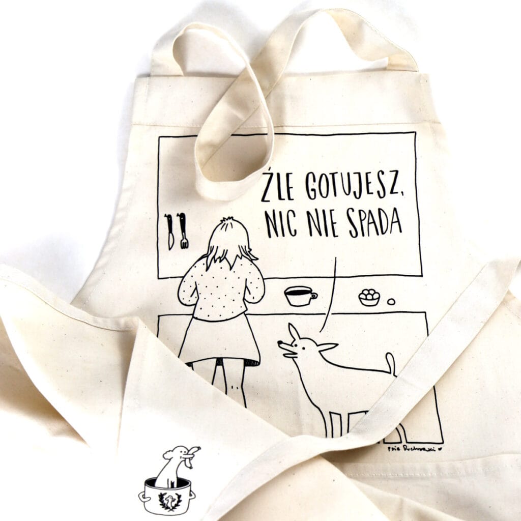 Fartuch kuchenny Źle gotujesz nic nie spada