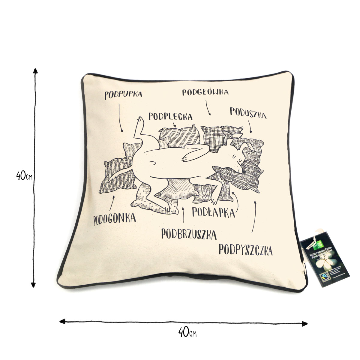 Podpupka - poszewka 40x40
