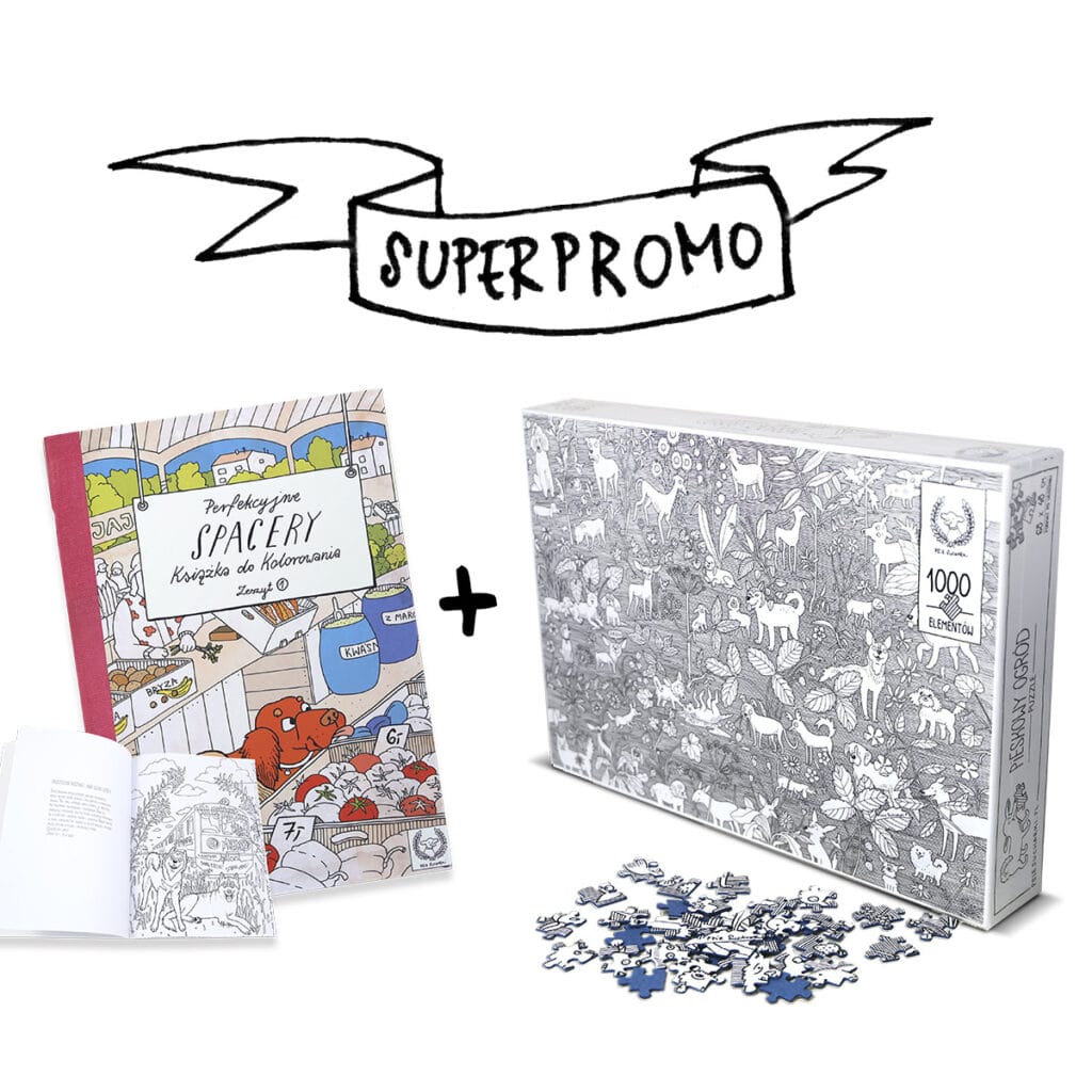 Zestaw relaksacyjny Kolorowanka + Puzzle